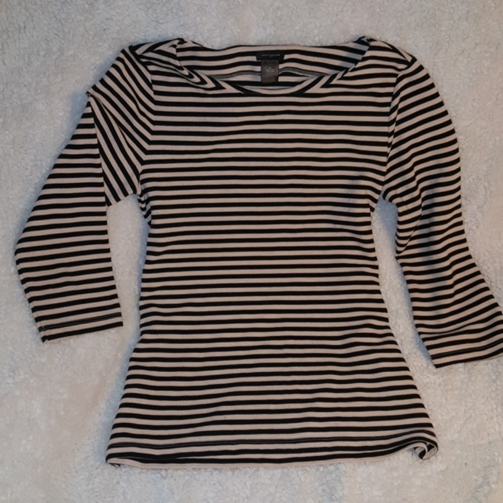 Ann Taylor Striped Blouse - Picture 4 of 6